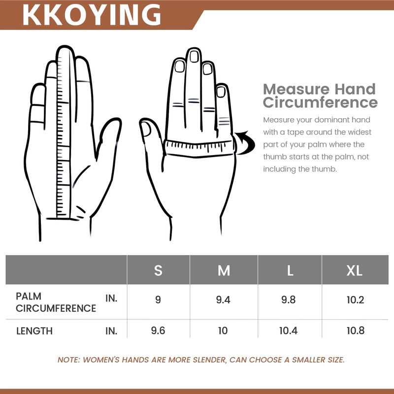 KKOYING 2 Pair Pack Leather Work Gloves, Goatskin Work Gloves,