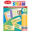 Evan-Moor Skill Sharpeners STEAM Workbook, Grade 3, Science, Technology, Engineering,