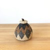 Assorted 4-5" African Zulu Mini Lidded Basket // Lidded Palm