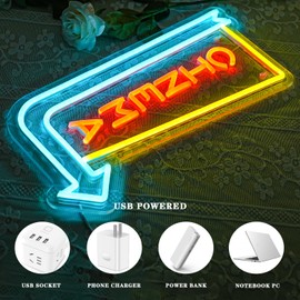 Alkkign Cinema Neon Sign Arrow Neon Light for Wall Decor Movie Theater Led Neon Signs Movie Led Neon Lights for Home Theater Film Room Commercial Theater Store Decoration