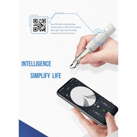 Gray Hair Removal Tweezers with 1080p Camera, Smart Wireless Visual Tweezer, Ultimate Accuracy, Delicate Work, Japanese Instruction Manual (English Language Not Guaranteed)