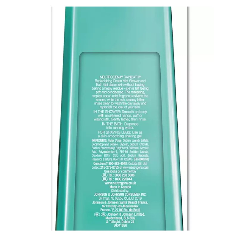 Neutrogena Rainbath Shower Gel Ocean Mist 40 fl oz Replenishing