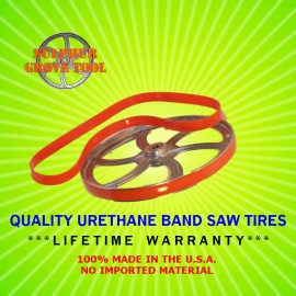 Sulphur Grove Tool Crowned Urethane Band Saw Tires for 30" Oliver 217D - Repalces OEM tires