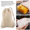 Caoruiy 50Pcs Shower Bath Sisal Soap Bag Natural Sisal Soap