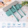 Heloner 2Pcs Reusable Travel Utensils Set with Case, Ocean Themed