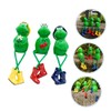 LABRIMP Resin Frog-Shaped Ornaments 3 Pack Decorative Craft Living Space
