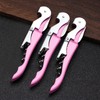 3 Packs Drincarier Pink Wine Key, Professional Waiter Corkscrews, Corkscrews