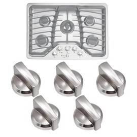 5PCS WB03X25796 Gas Cooktop Knob Fits for ge Profile Stove Knobs, Fit Model PGP953SET1SS PGP986SET1SS PGP959SET1SS PGP976SET2SS - Replaces AP5986232 PS11721433 4362262 WB03T10326
