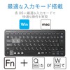 エレコム USB-A キーボード ワイヤレス (レシーバー付属) パンタグラフ ミニキーボード ブラック TK-FDP098TBK