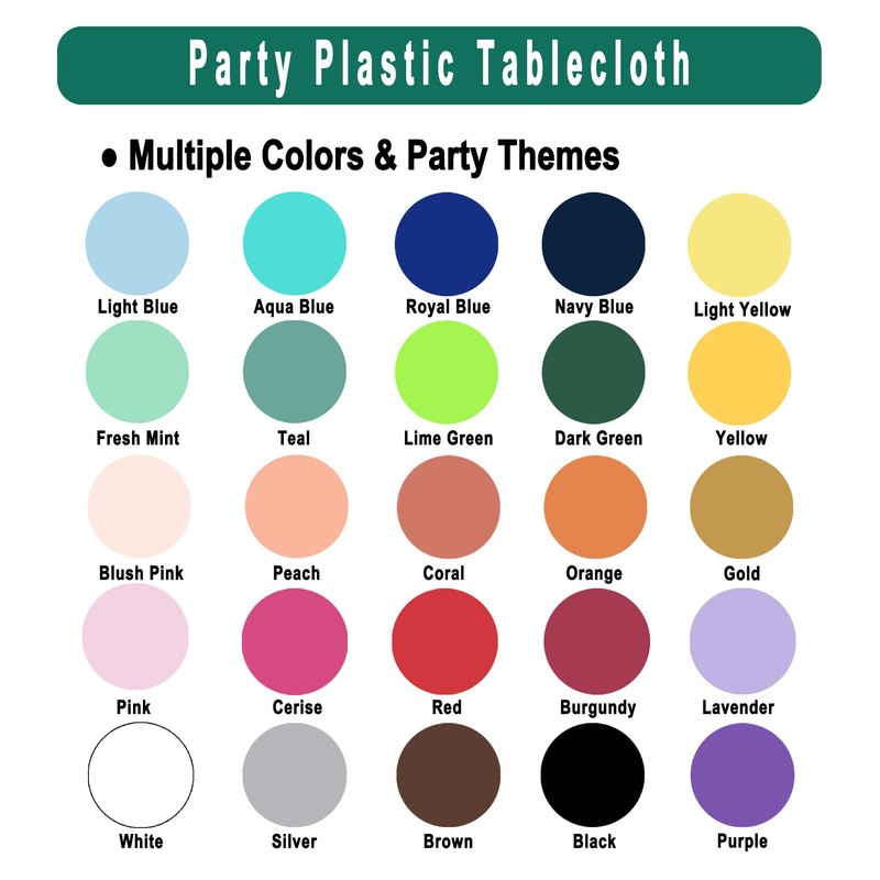White Plastic Tablecloths 2 Pack Disposable Table Covers 84 Inch