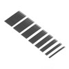 8pcs Leather Blades Different Sizes Steel Scraper with Storage Box