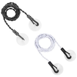 SZCXDKJ 2Pack Travel Clothes Washing Line, Extendable Travel Clothes Line Laundry Hanging Line with Hooks & Suction Cup for Outdoors Camping