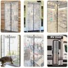 Risareyi Magnetic Heat Protection Curtain for Doors, Grey Door Curtain,