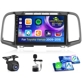 Inefala 4G 64G for Toyota Venza 2009-2016 Radio Screen CarPlay Android 13 IPS 9" Touchscreen Car Stereo Android Auto Backup Camera Bluetooth 5.0 GPS FM RDS EQ 13UI