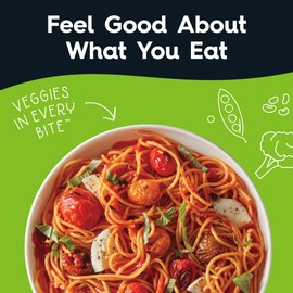 Veggiecraft Farms Spaghetti Pasta - Gluten Free, Thin Pasta Noodles, Made with Cauliflower, Lentil & Peas, Low Carb, High Protein, Vegan, Healthy Pasta, Plant Based, High Fiber - 8 Oz (Pack of 12)