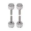 sourcing map 4pcs Vernier Calipers Locking Screws M2.5x7.5mm Round Flat
