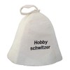 Sauna Hat with Embroidery Hobby Sweat Felt (Felt Cap, Sauna