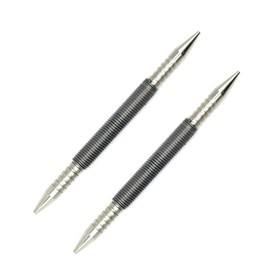 2 Pieces 3500 PSI Impact Force Hammerless Nail Punch Double Head Nail Setter Spring Nail Punch Tool for Carpenters, Decorators