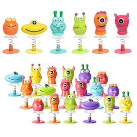 YHNMMNO Pack of 18 Monster Jumping Toys, Bouncy Monster Party Gifts, Party Gifts for Children, Monster Party Decoration, Jumping Clay for Children, Toy, Birthday Gifts (Random Colour)