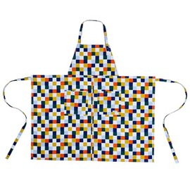 Marushin H-Shaped Apron, 02 Days, Approx. H 35.4 x W 37.4 inches (90 x 95 cm), Not Including String