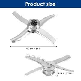 DEECOZY Replacement Ice Maker Blades for Ninja Creami NC500 Series, Accessories for Ninja Ice Maker, Blades Replacement Stainless Steel Compatible with Ninja Creamerizer NC500, NC501, NC500C, NC501C