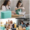 LTWQLing Mini Trash Can with Lid - Removable Small Garbage
