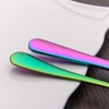 Rainbow Soup Spoon of 12, Berglander 7.5" Stainless Steel Titanium