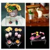 Acrylic Pedestal, 2 Sets Clear Acrylic Display Risers, Jewellery Display