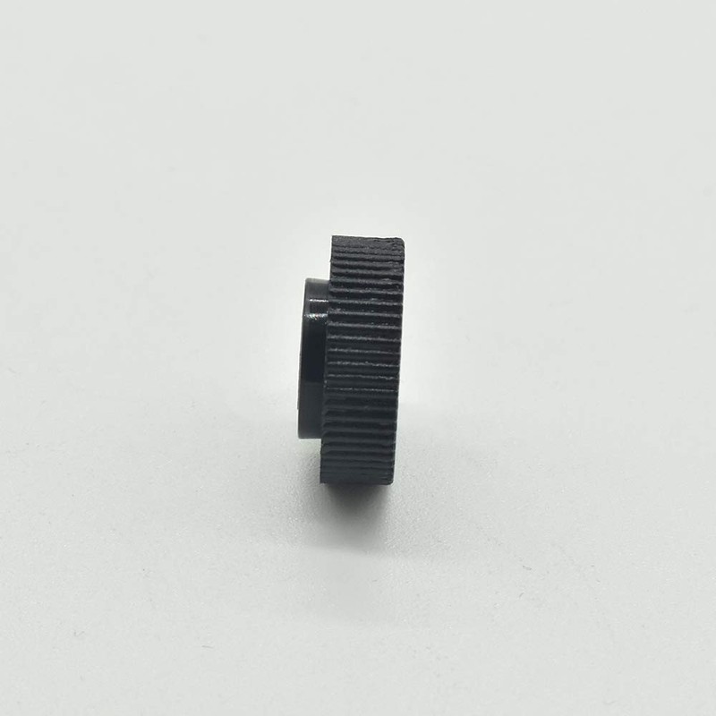 10x Knurled Nut M4 Black Plastic PA 6.6 Spacer Nut
