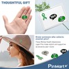 PinMart Mental Health Green Awareness Ribbon Break The Stigma Enamel