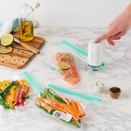MASTRAD - Stor’eat Smart Bags XXL - Reusable Sous Vide Bags - Keep Food Fresh - Healthy Cooking - Set of 10-11.8" x 13.4" - 1.6 gal