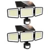 UME Solar Outdoor Lights 302 LED 3000LM, IP65 Waterproof Motion
