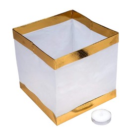 Toner Depot Water Floating Candle Lanterns Outdoor Lanterns for Praying Set of 20 (Gold)