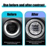 Flygun 2 PCS Car One-Button Start Button Cover, 1.1In Metal