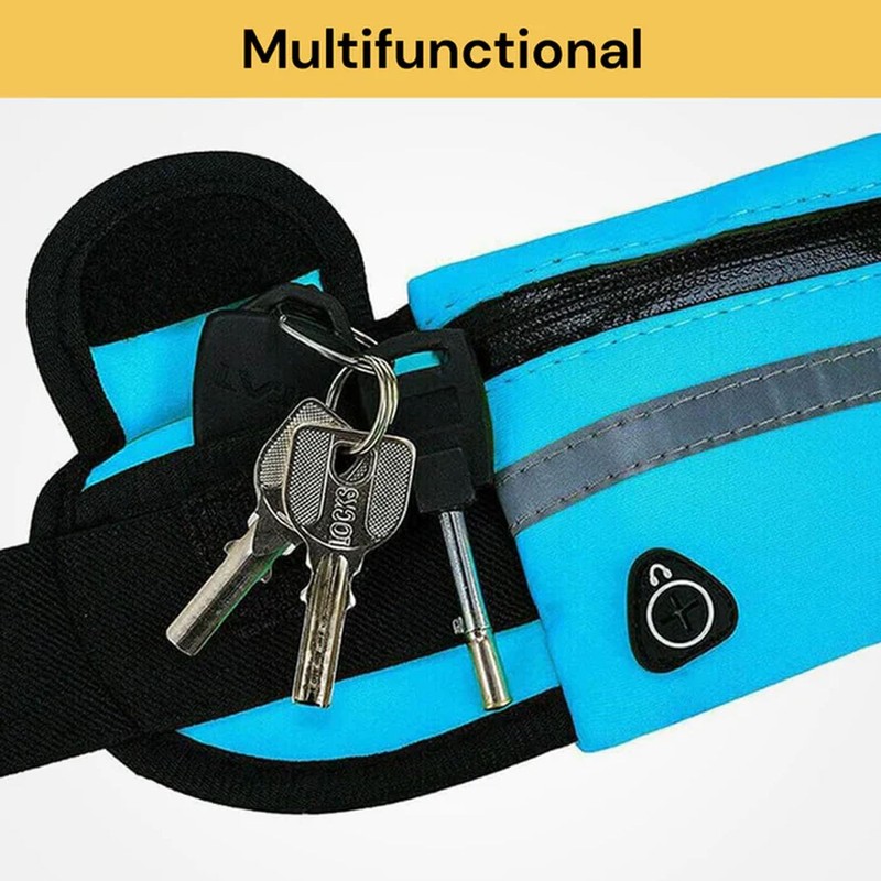 EZONEDEAL Pocket Running Belt for Women Men, Phone Holder for