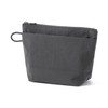 MUJI 84473876 Wrinkle Nylon Pouch with Gusset, Dark Gray, S,
