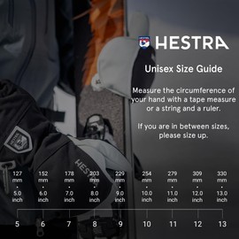 Hestra Unisex Army Leather Heli Ski Glove, 5-Finger Snow Glove for Skiing & Snowboarding for Men & Women - Bordeaux - 8