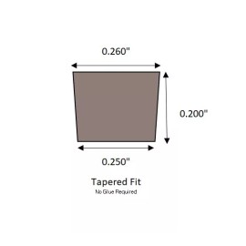 Made from:  Trex Clam Shell Composite Decking New 1/4" Trex ® "Clam Shell" Plugs for Composite Decking