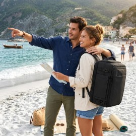 U.S Warehouse Multifunctional Large Capacity BackPack Lightweight Waterproof Expandable Outdoor Travel Backpack for Men Womencolor: 5006-Black, size: 33*29*44 cm