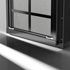 Shineforu 18" x 23" Black Shed Windows 2 Pack,Small Windows