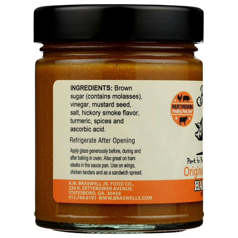BRASWELLS Original Brown Sugar Ham Glaze, 10 OZ