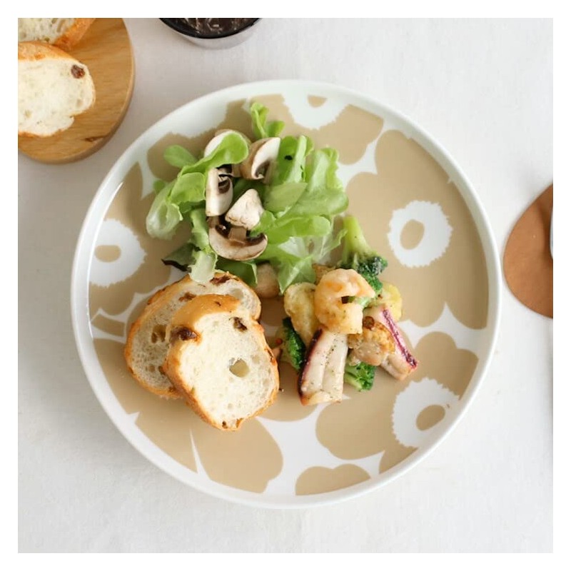 marimekko 067956 180 Unikko Unikko Plate 9.8 inches (25 cm)