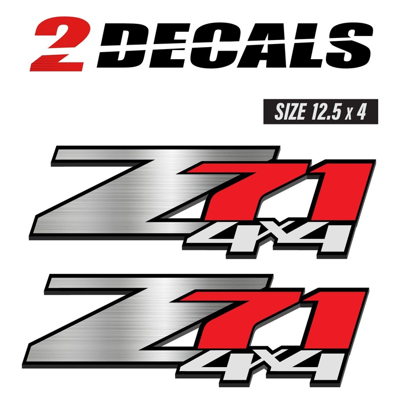 Z71 4x4 (Set of 2 Decals) - F - 1500