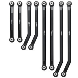 SWX Higher Extra Clearance RC Links Linkage Set for 1/24th Axial SCX24 Gladiator AXI00005 RC Crawler Car Upgrad (Black)