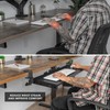 Keyboard Tray Under Desk Pull Out with Extra Sturdy C