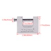 MroMax 1Pc Keyed Different Padlock, 60mm Wide Iron Padlock with