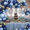 Kit arco palloncino blu, 133 pezzi, ghirlanda palloncino compleanno con