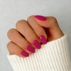 SXVME Uñas postizas cortas de gel suave, 32 piezas, 16