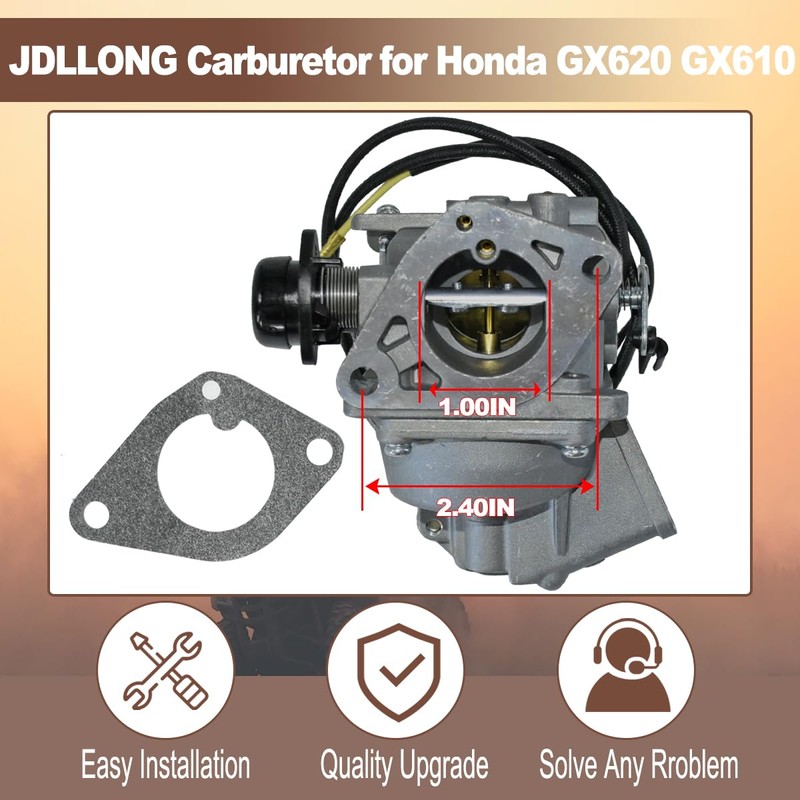 JDLLONG GX620 Carburetor Fit for Honda GX620 GX610 18Hp 20Hp