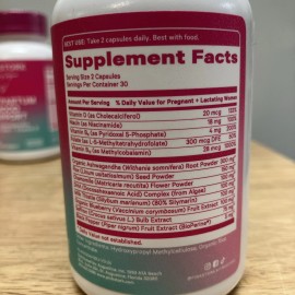 Pink Stork 2x Pink Stork Postpartum Mood Support- Postnatal Hormone 60 Count Each 120 Total